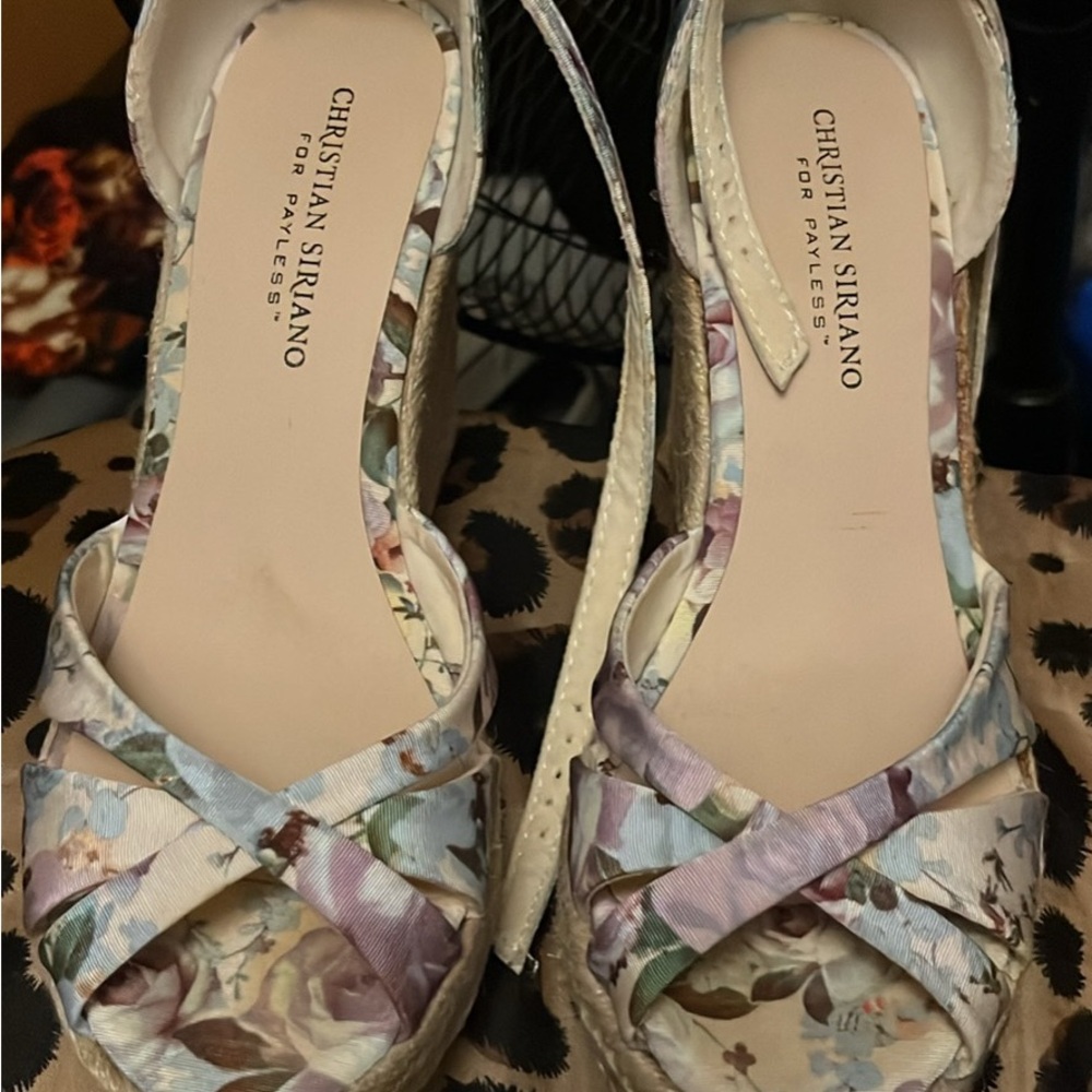 Christian Siriano Pastel Floral Espadrilles